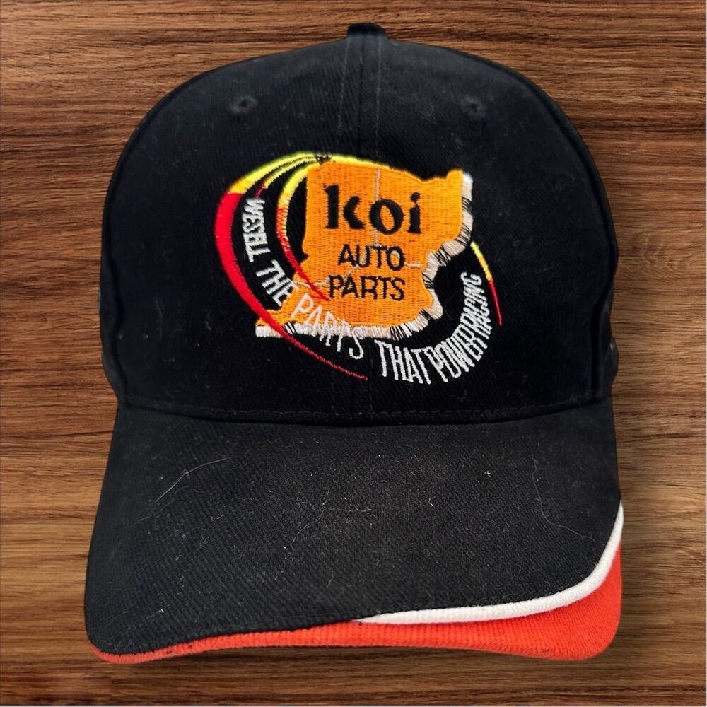 KOI Racing‎ Hat Black Unisex Adjustable Strapback Cap Embroidered Logo